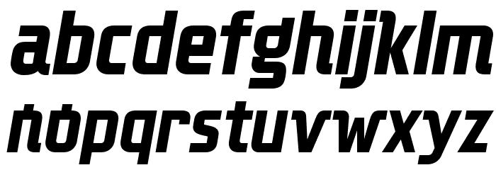 Kunoichi-Italic Font LOWERCASE