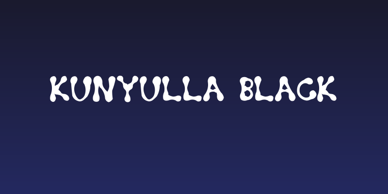 Kunyulla Black Social Header