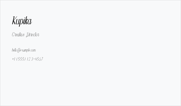 Kupika Business Card