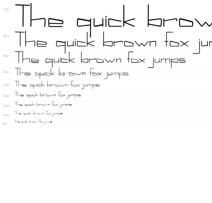 Kuppel Condensed Bold Waterfall