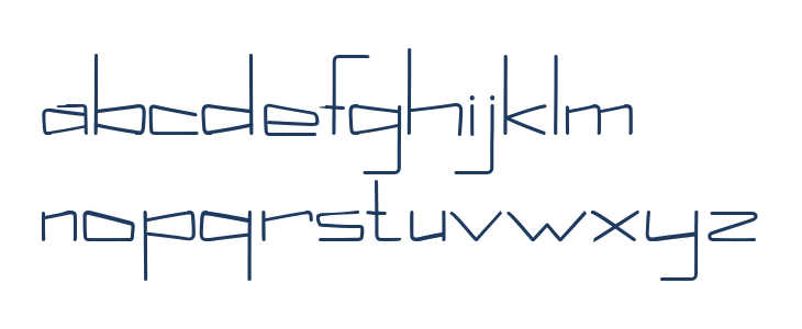 Kuppel Condensed Bold Lowercase