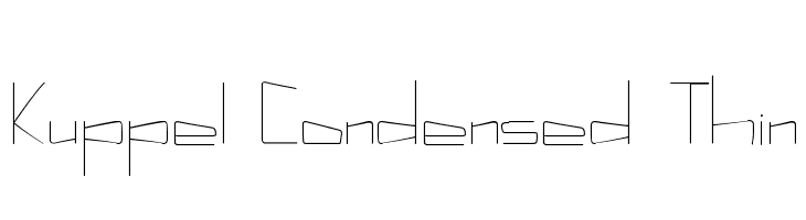 Kuppel Condensed Thin  Free Fonts Download