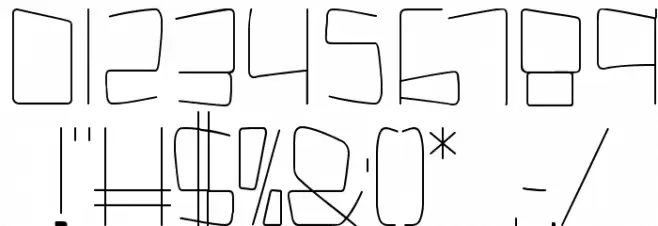 Kuppel Condensed Thin Font OTHER CHARS