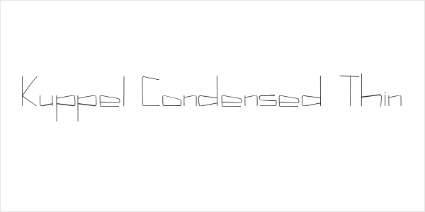 Kuppel Condensed Thin Logo