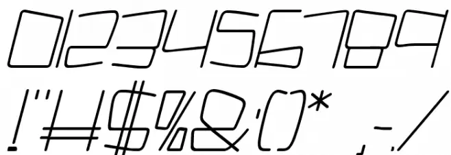 Kuppel Extra-expanded Bold Italic Font OTHER CHARS