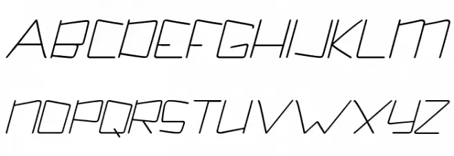 Kuppel Extra-expanded Bold Italic Schriftart Groß