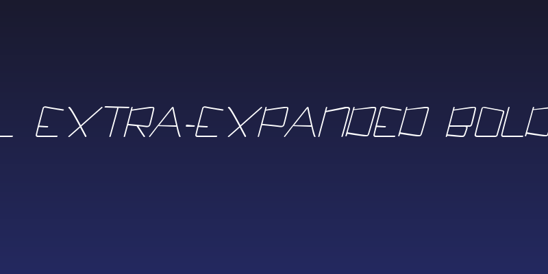 Kuppel Extra-expanded Bold Italic Social Header
