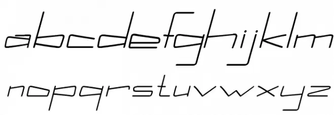 Kuppel Extra-expanded Bold Italic Schriftart Kleinbuchstaben