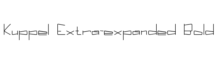 Kuppel Extra-expanded Bold  Fuentes Gratis Descargar