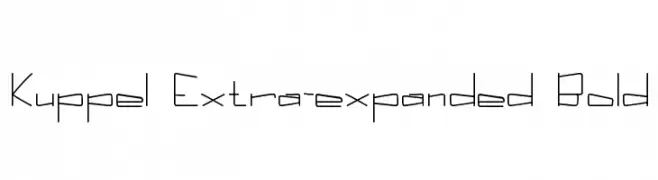 Kuppel Extra-expanded Bold  baixar fontes gratis