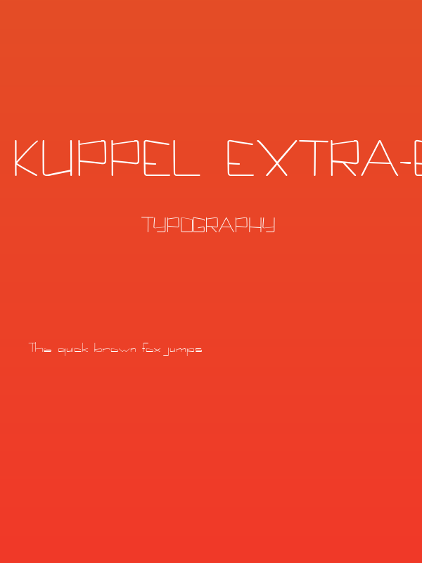 Kuppel Extra-expanded Bold Poster