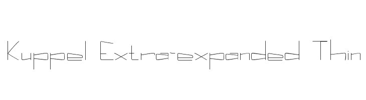 Kuppel Extra-expanded Thin  フリーフォントのダウンロード