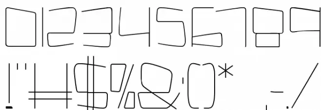 Kuppel Extra-expanded Thin Font OTHER CHARS