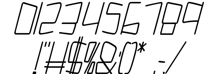 Kuppel Ultra-condensed Bold Italic Font OTHER CHARS