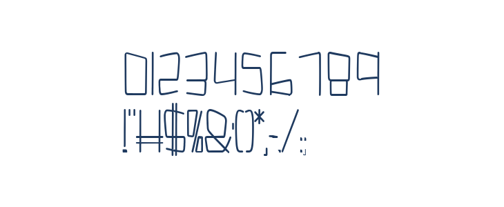 Kuppel Ultra-condensed Bold Other Characters