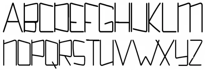 Kuppel Ultra-condensed Bold フォント 大文字