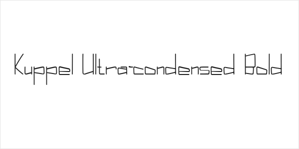 Kuppel Ultra-condensed Bold Logo