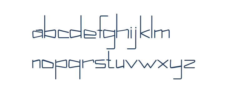 Kuppel Ultra-condensed Bold Lowercase