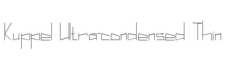 Kuppel Ultra-condensed Thin Font