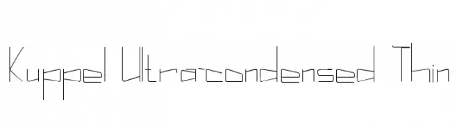 Kuppel Ultra-condensed Thin  Frei Schriftart Herunterladen