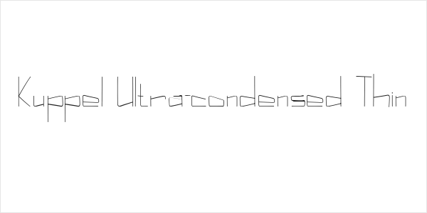 Kuppel Ultra-condensed Thin Logo