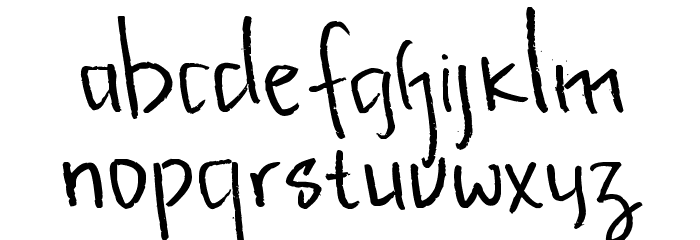 Kupu-kupuabu Font LOWERCASE
