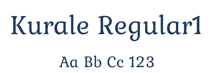 Kurale Regular1 Font Preview