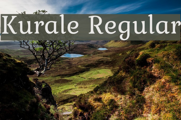 Kurale Regular Font examples