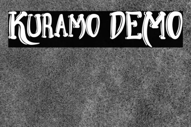 Kuramo DEMO Font examples