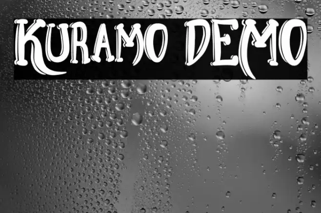 Kuramo DEMO Font examples