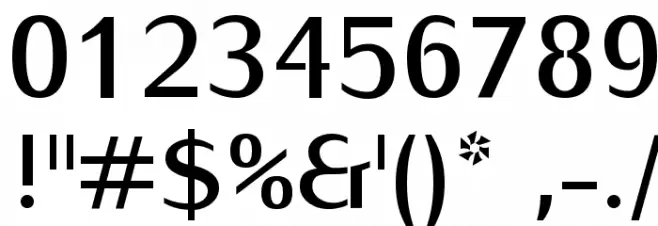 Kurier-Bold Font OTHER CHARS