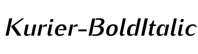 Kurier-BoldItalic  لخطوط تنزيل