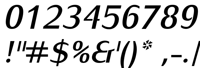 Kurier-BoldItalic Font OTHER CHARS