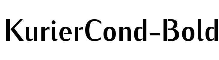 KurierCond-Bold Font