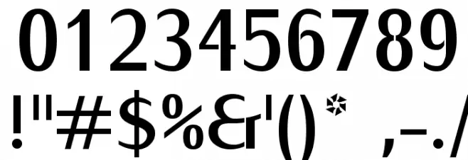 KurierCond-Bold Font OTHER CHARS