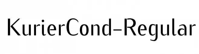 KurierCond-Regular  Fuentes Gratis Descargar
