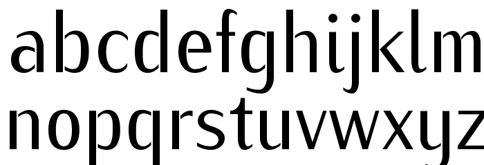 KurierCond-Regular Font LOWERCASE
