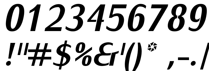 KurierCondHeavy-Italic Font OTHER CHARS