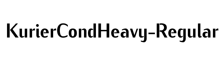 KurierCondHeavy-Regular Font