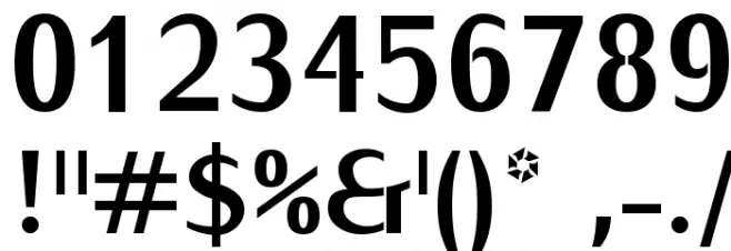 KurierCondHeavy-Regular Font OTHER CHARS
