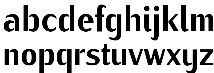 KurierCondHeavy-Regular Font LOWERCASE