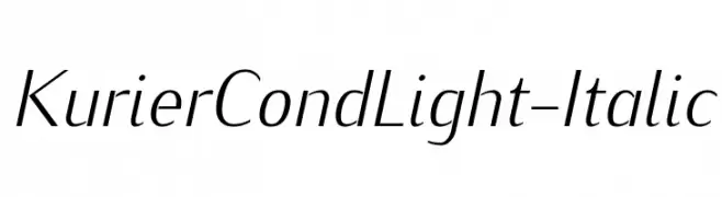 KurierCondLight-Italic  baixar fontes gratis
