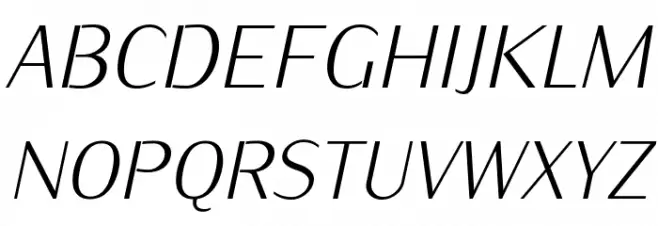 KurierCondLight-Italic フォント 大文字