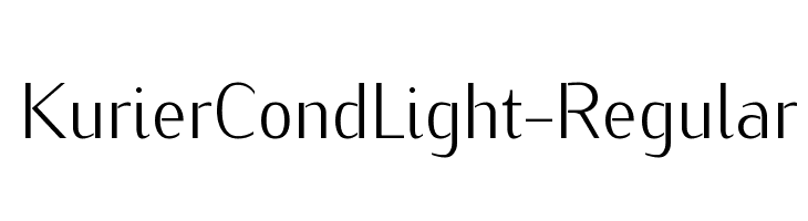 KurierCondLight-Regular Font