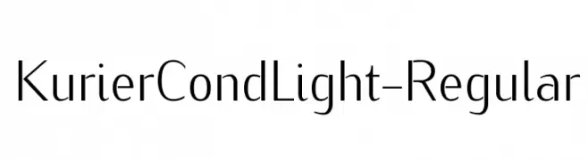 KurierCondLight-Regular  Fuentes Gratis Descargar