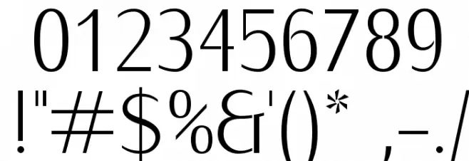 KurierCondLight-Regular Font OTHER CHARS