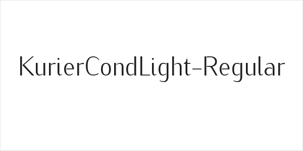 KurierCondLight-Regular Logo