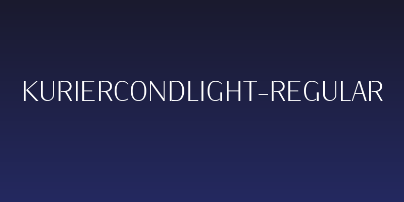 KurierCondLight-Regular Social Header