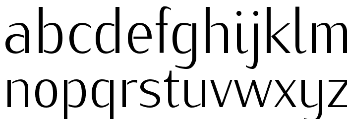 KurierCondLight-Regular Font LOWERCASE