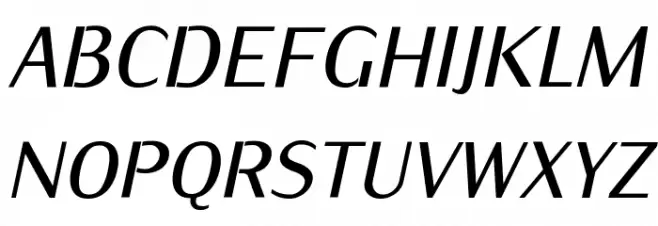 KurierCondMedium-Italic फ़ॉन्ट अपरकेस